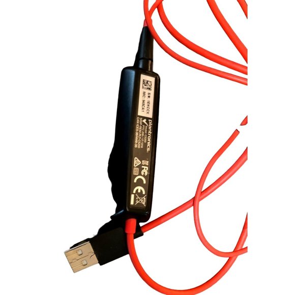 Plantronics Blackwire C5220 Black/Red On the Ear Headsets Microphone - Picture 4 of 6